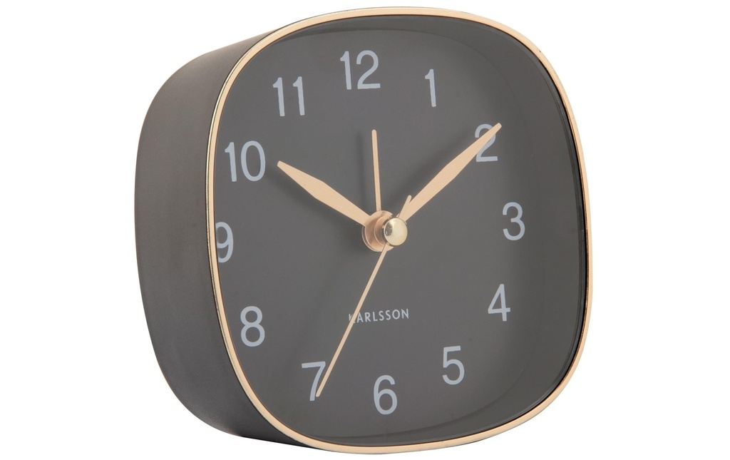 KARLSSON Réveil classique Travel Square Black