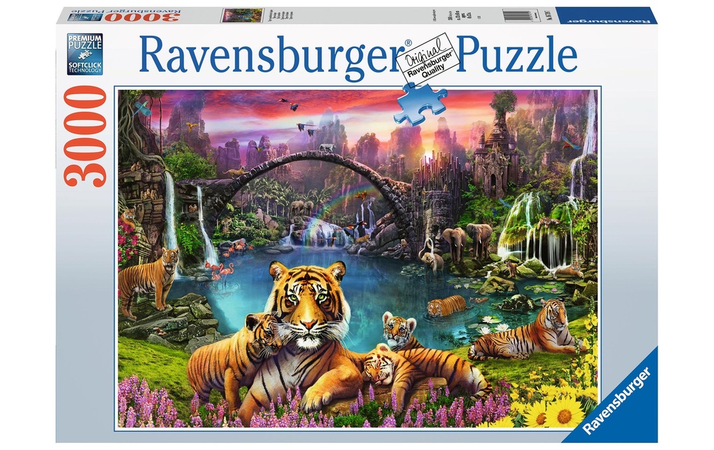 Ravensburger Puzzle Tigre dans la lagune du paradis