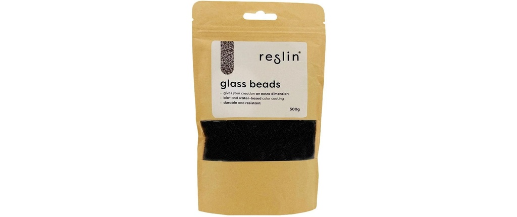 Reslin Perles de verre 500 g Noir