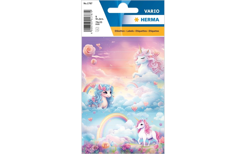 HERMA Etiq.scolaire VARIO HappyUnic. (3 pces)