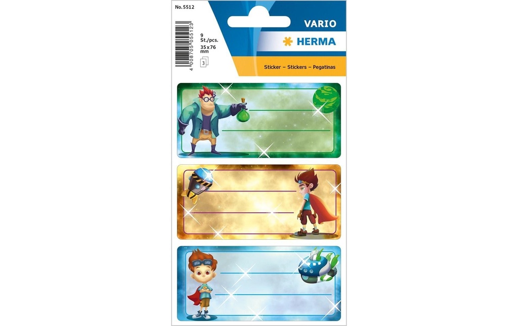 HERMA Etiq.scolaire Vario Graffiti (3 pces)