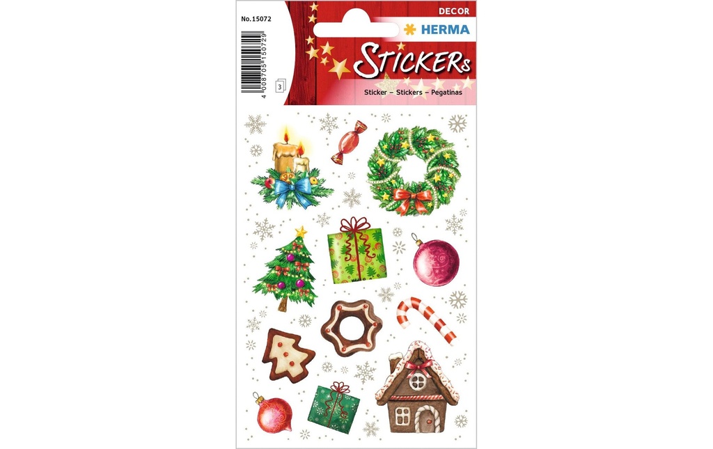 HERMA N'Sticker Decor époque de Noël (3 pces)