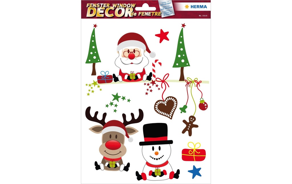 HERMA N'Décor de fenêtre Joyeux Noël