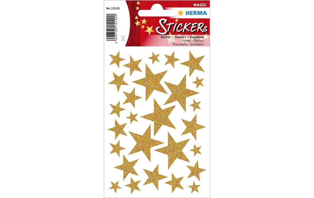 HERMA N'Sticker Magic étoiles doré (27 pces)