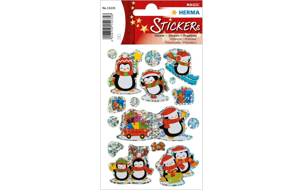 HERMA N'Sticker Magic pinguin hiver (8 pces)