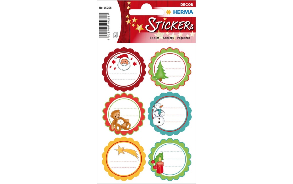 HERMA N'Sticker déco voeux noël (2 pces)