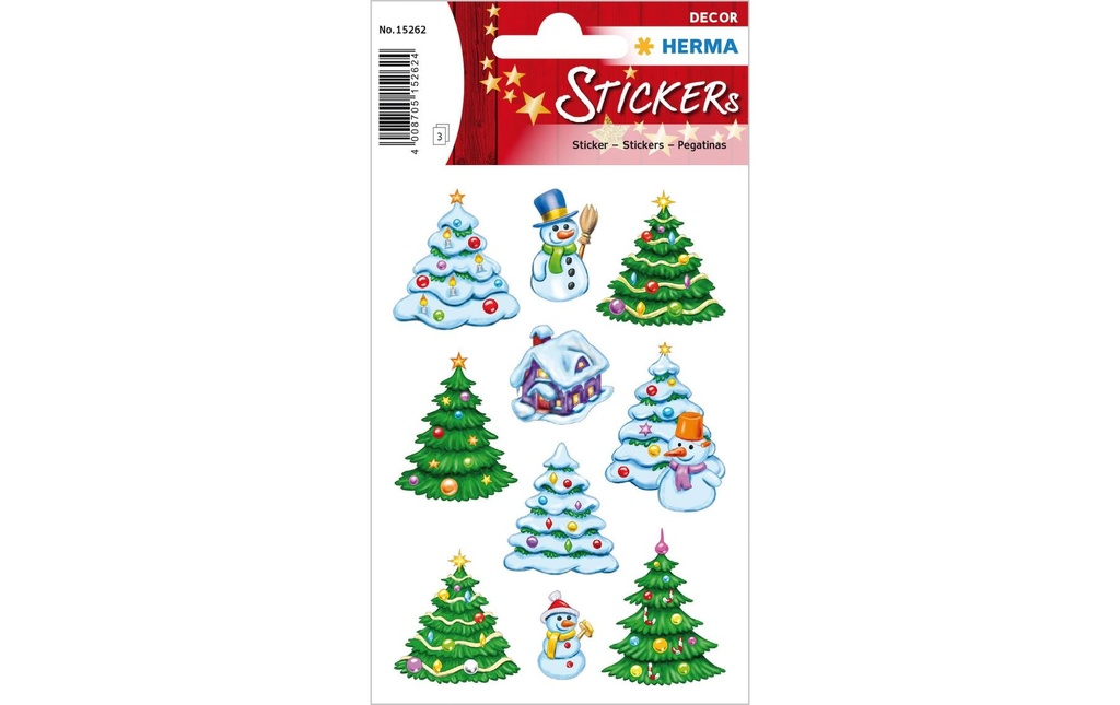 HERMA N'Sticker déco N'paysage hiver (3 pces)