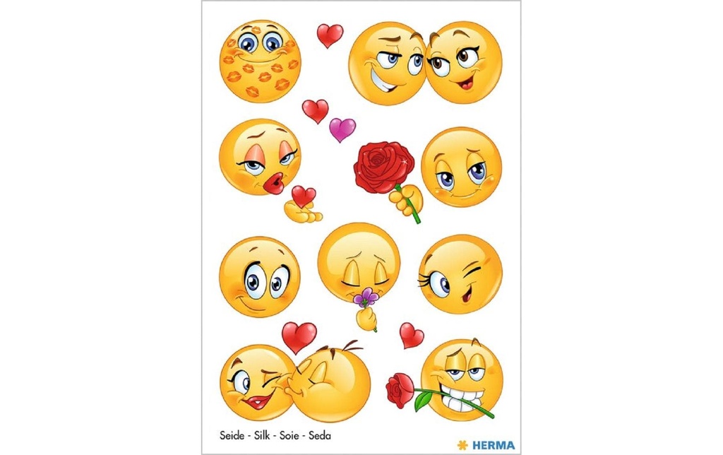 HERMA Sticker Magic Love Faces (12 pces)
