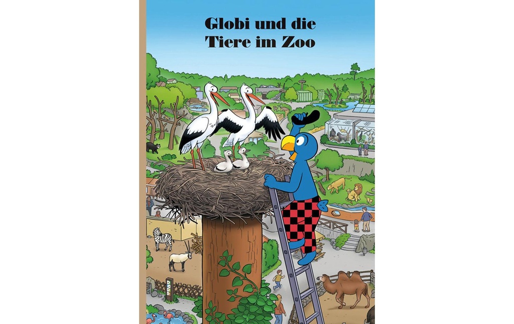 Globi Verlag Livre d’images Globi und die Tiere im Zoo