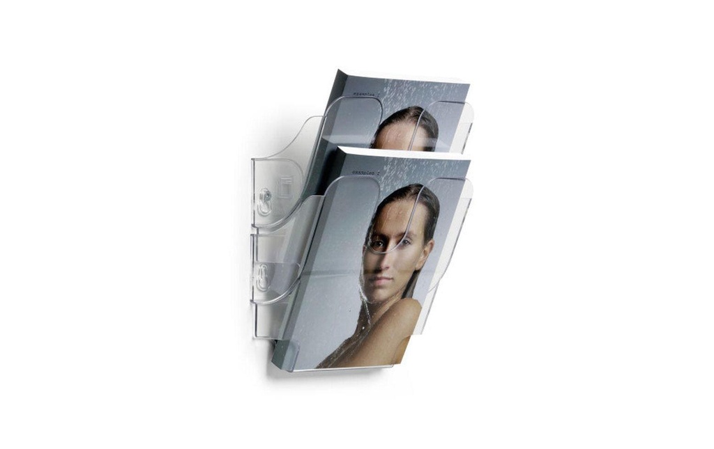 DURABLE Présentoir de prospectus Flexiplus 2 A5, Transparent