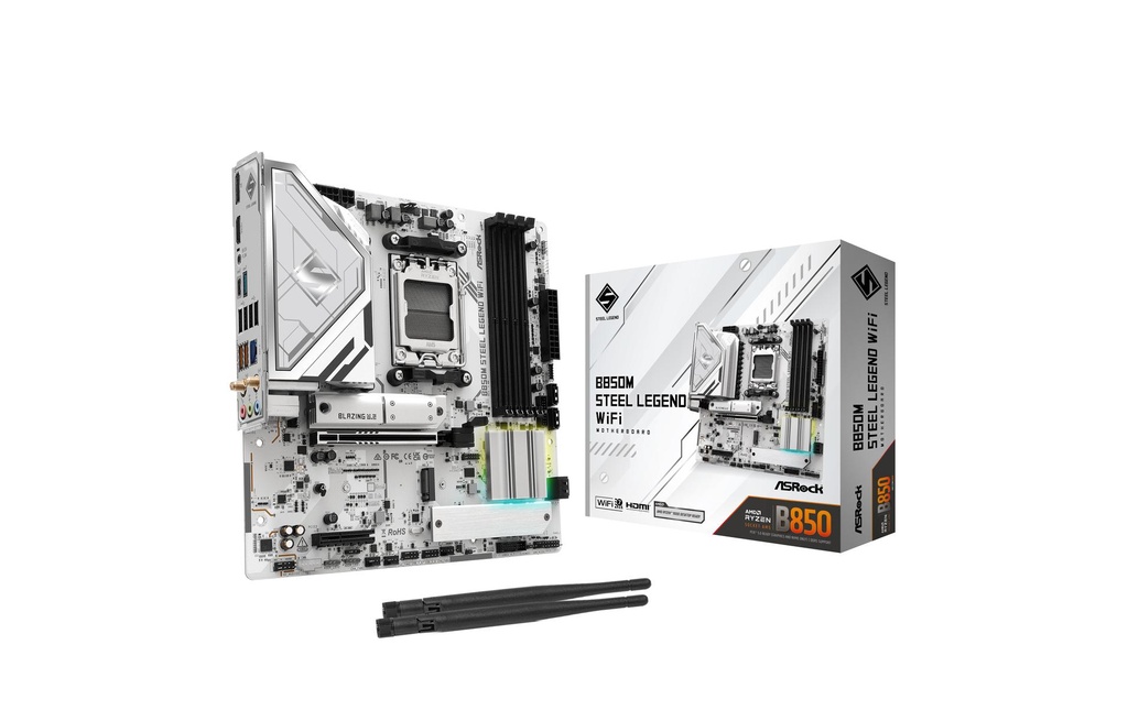 ASRock Carte mère B850M Steel Legend WiFi