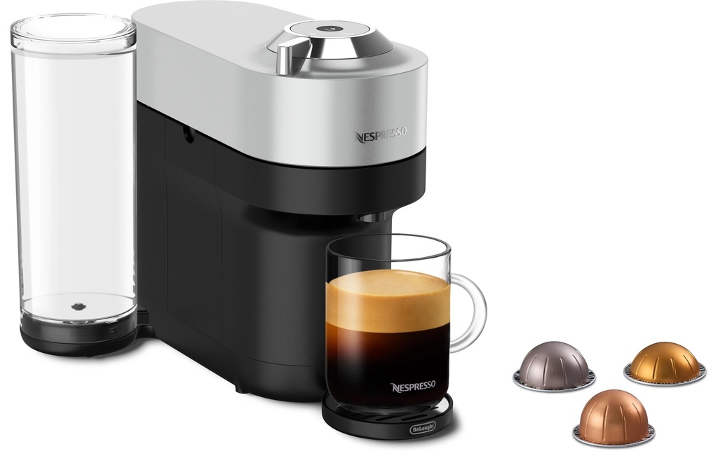 De'Longhi Machine à café Nespresso Vertuo Pop+ Argent