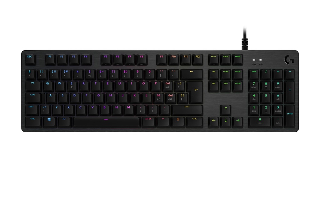 Logitech Clavier de gaming G512 GX Brown Carbon