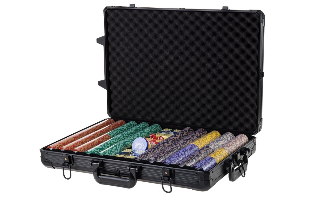FTM Set de poker PRO 1000 Chips Black Edition