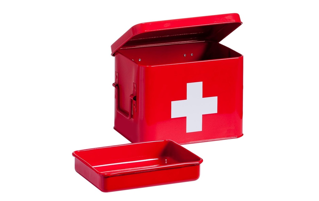 Zeller Present Armoires de premiers secours 21,5 x 16 x 16 cm, Rouge