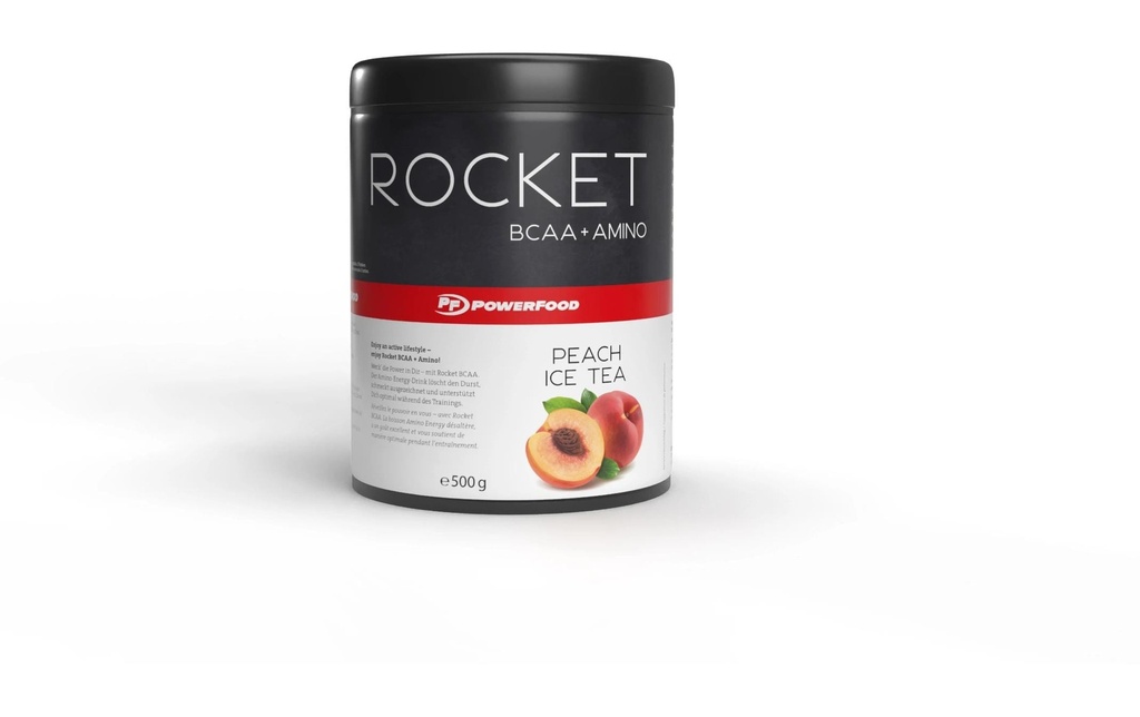 PowerFood Poudre One Rocket BCAA Pêche 500 g