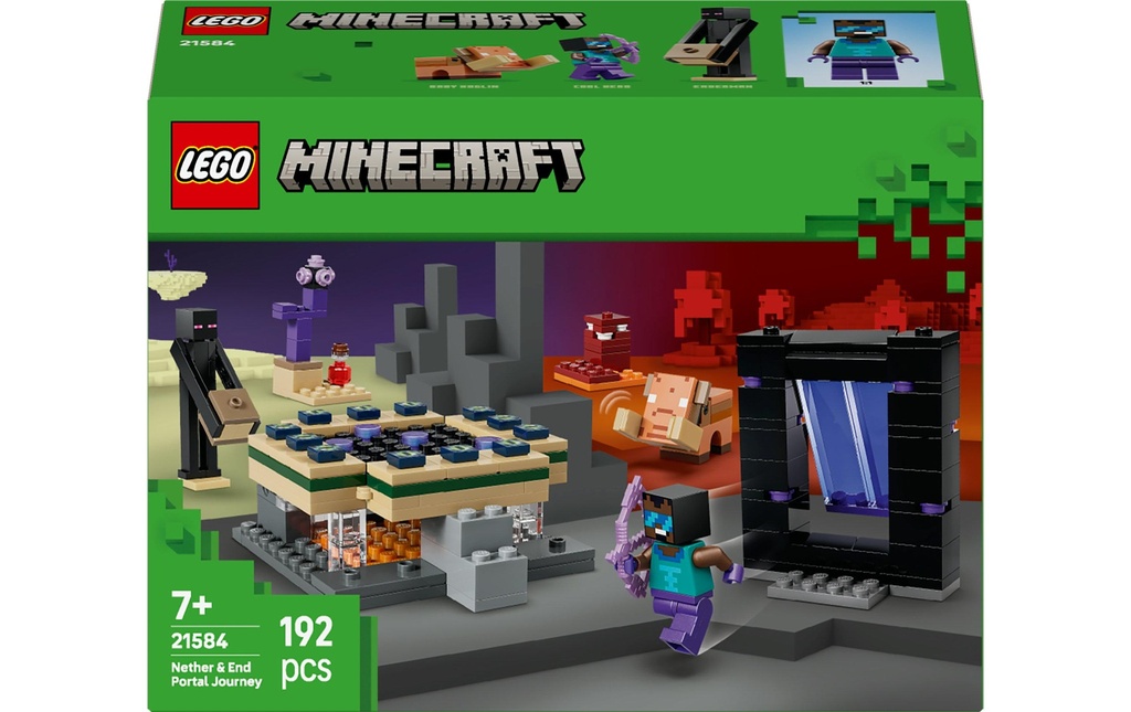 LEGO® Minecraft Voyage à travers les Portails du Nether et de l’Ender 21584