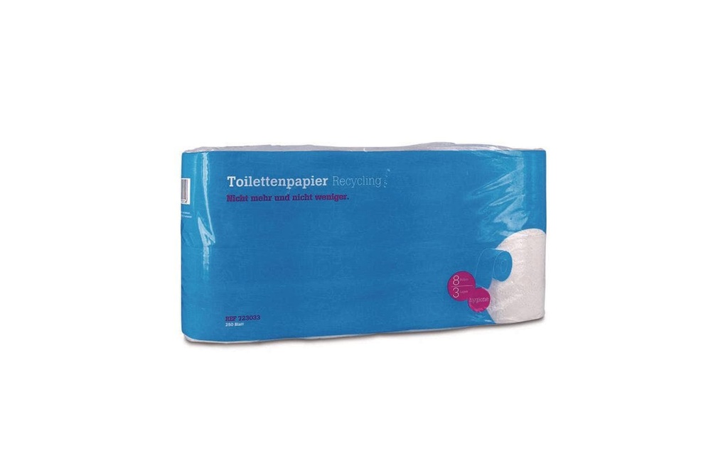 Hartmann Papier toilette Recycling 8 rouleaux, 3 plis