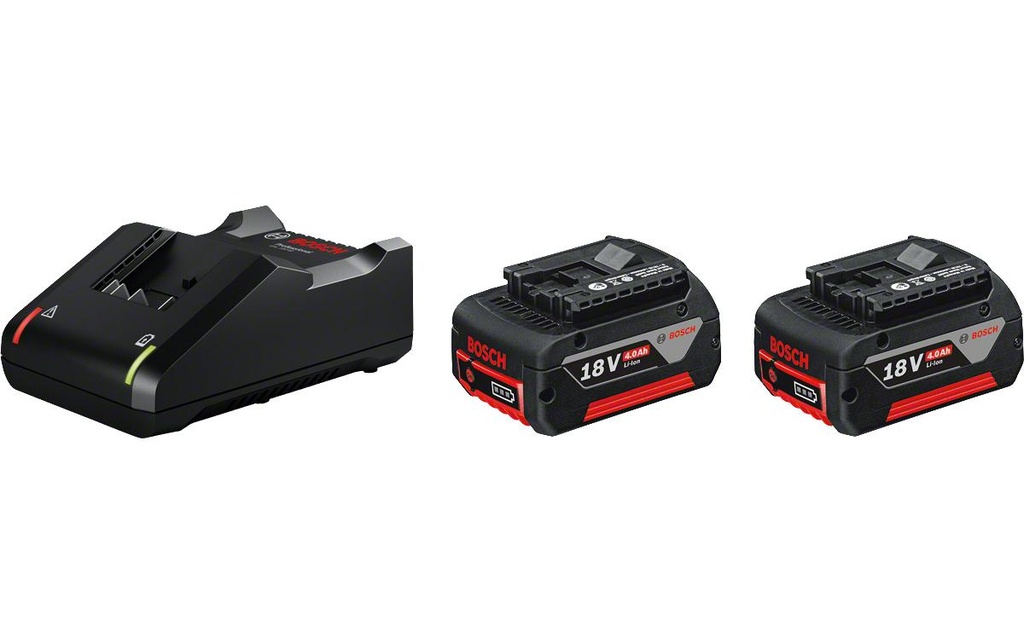 Bosch Professional Batteries et chargeurs Starter-Set 2x GBA 18 V 4 Ah + GAL 18 V-40