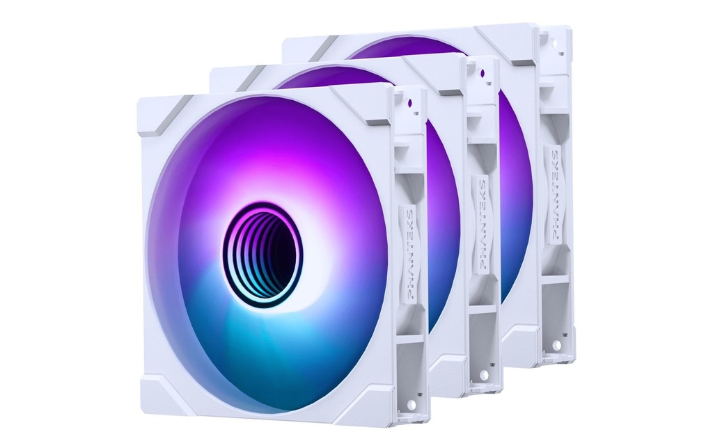 Phanteks Ventilateur PC M25 140 Lot de 3, blanc