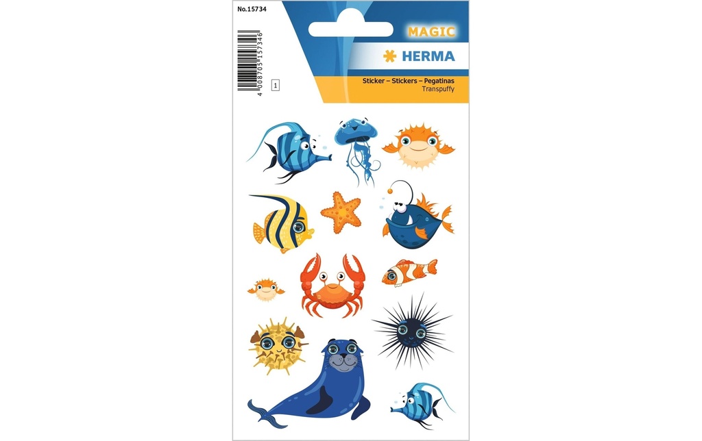 HERMA Sticker animaux marins (13 pces)