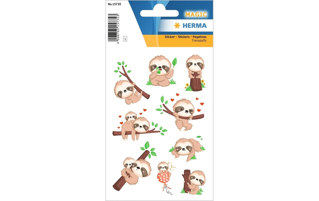 HERMA Sticker petit paresseux (9 pces)