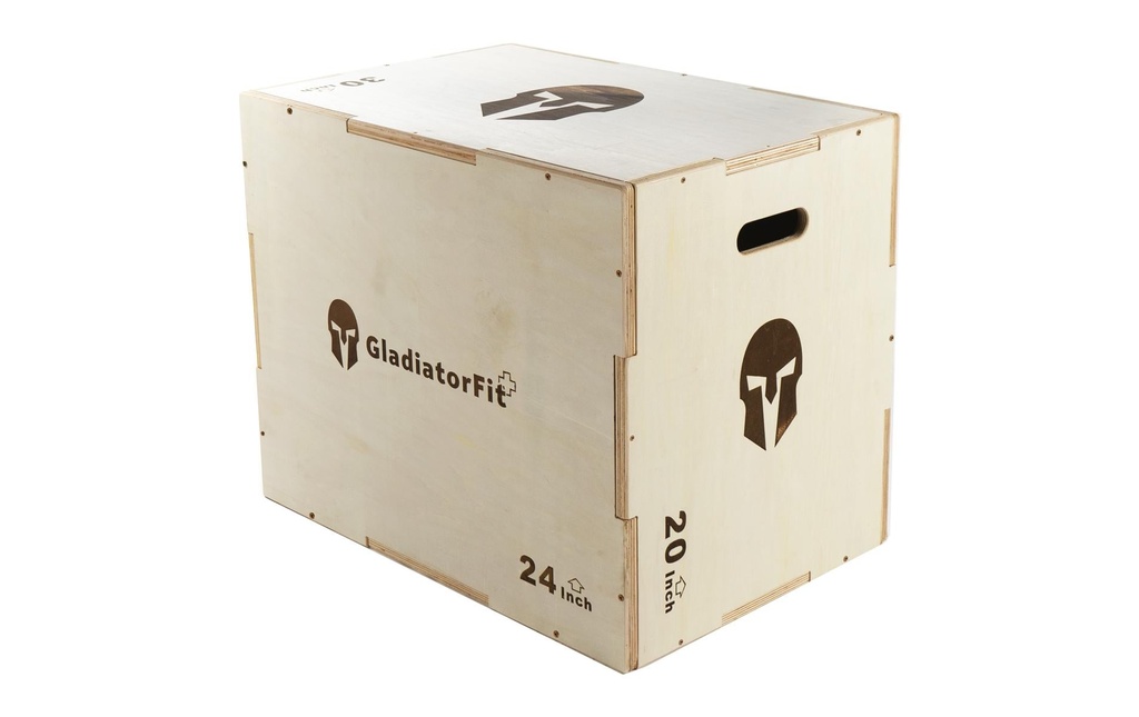 Gladiatorfit Boîte à sauter Plyobox en bois 3 en 1
