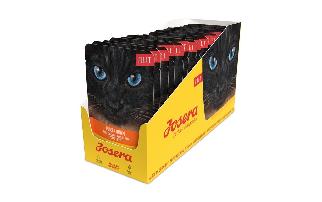 Josera Alimentation humide Filet de poulet pur, 16 x 70 g