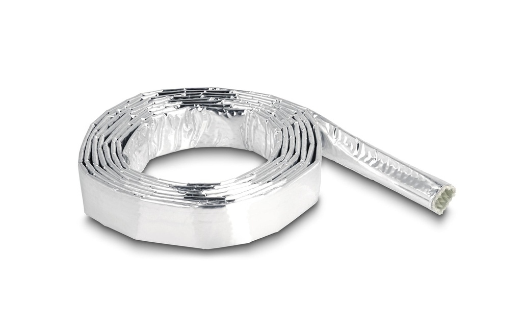 Delock Gaine de câble en fibre de verre er aluminium 2 m x 10 mm Argenté