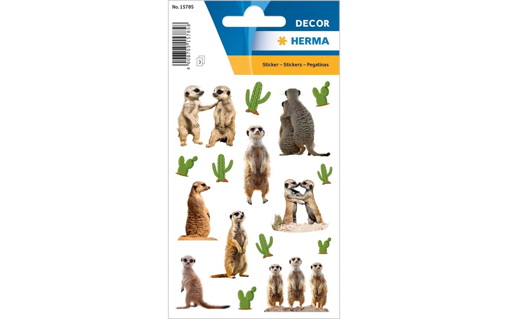 HERMA Sticker Decor suricate (3 pces)
