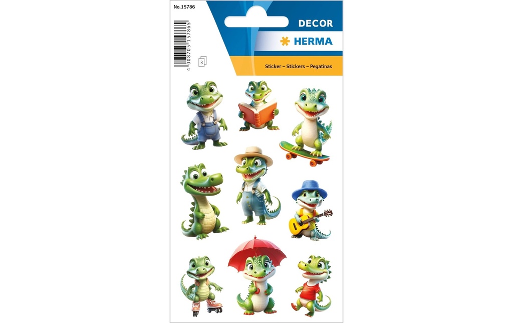 HERMA Sticker Decor crocodiles (3 pces)