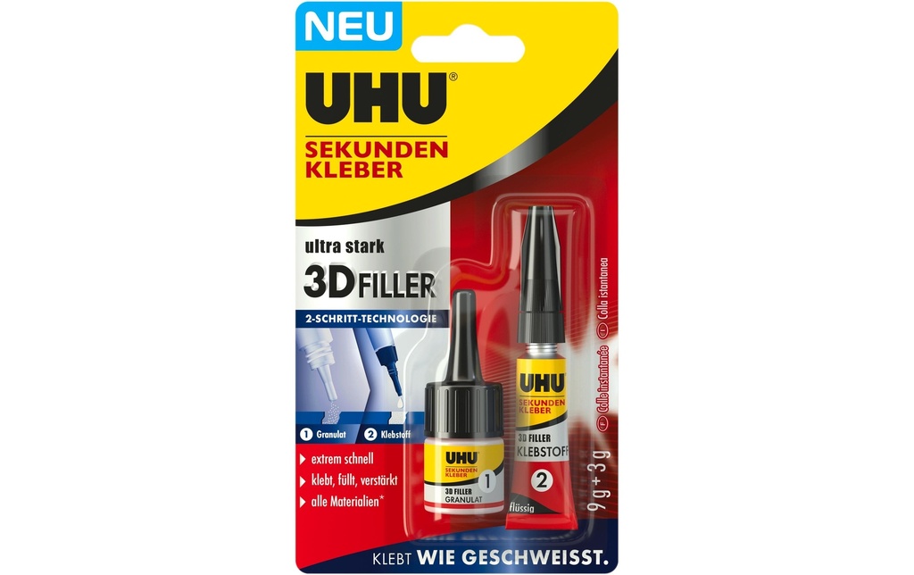 UHU Colle inst. 3D-FILLER 9g+3g