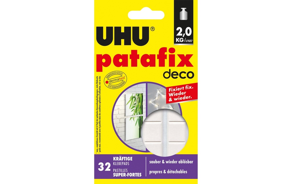 [119479100] UHU Past.autocol.patafix homedeco (32 pces)