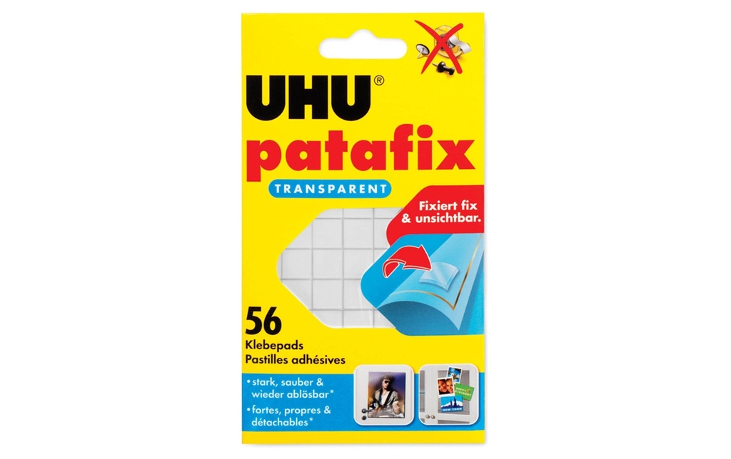 UHU Pastille autoc.patafix transp (56 pces)