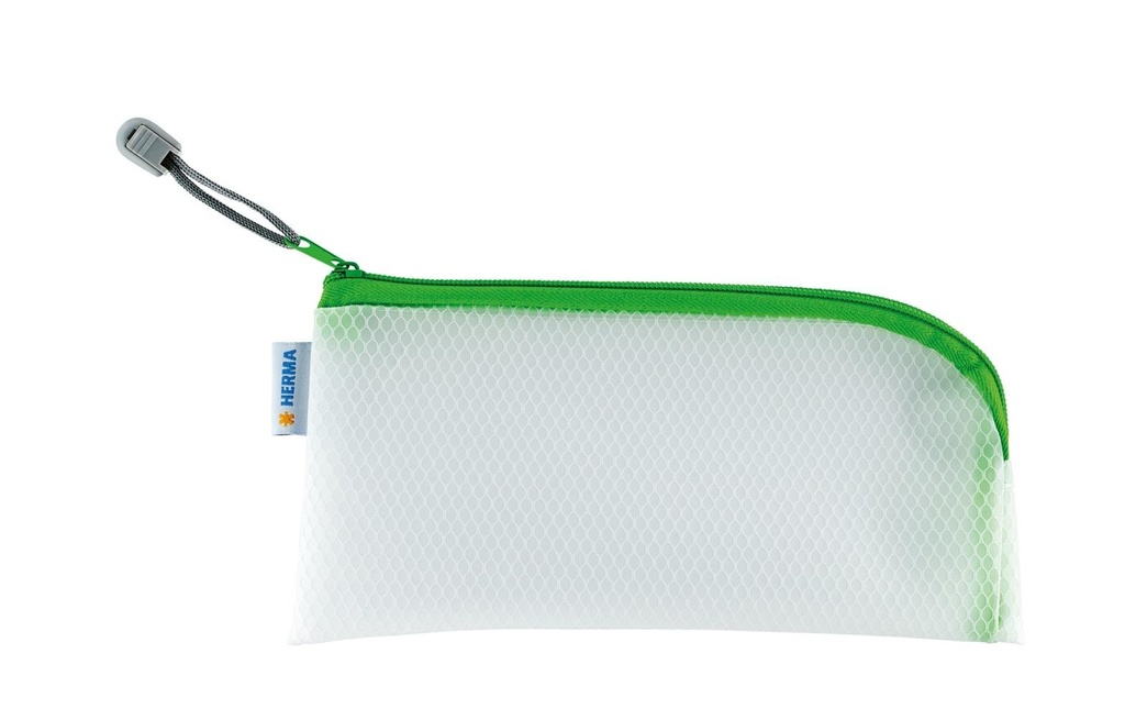 HERMA Pochette zippée 23x11 vert