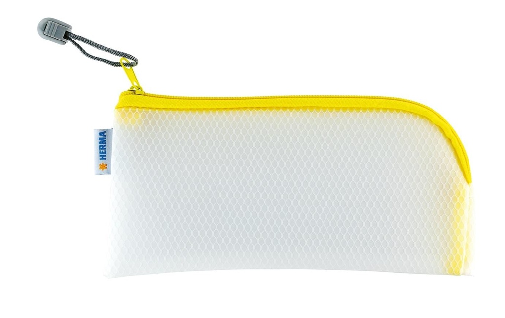 HERMA Pochette zippée 23x11 jaun