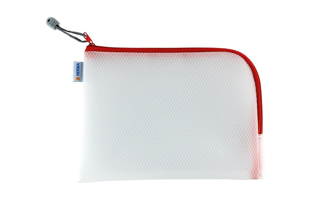 HERMA Pochette zippée 26x20 roug