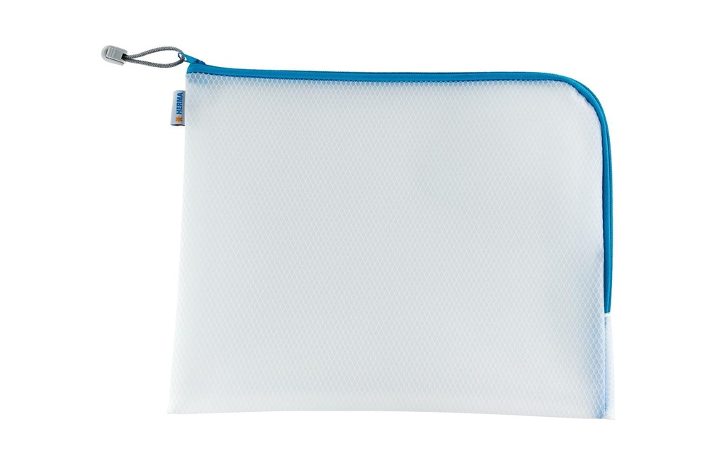 HERMA Pochette zippée 36x28 bleu