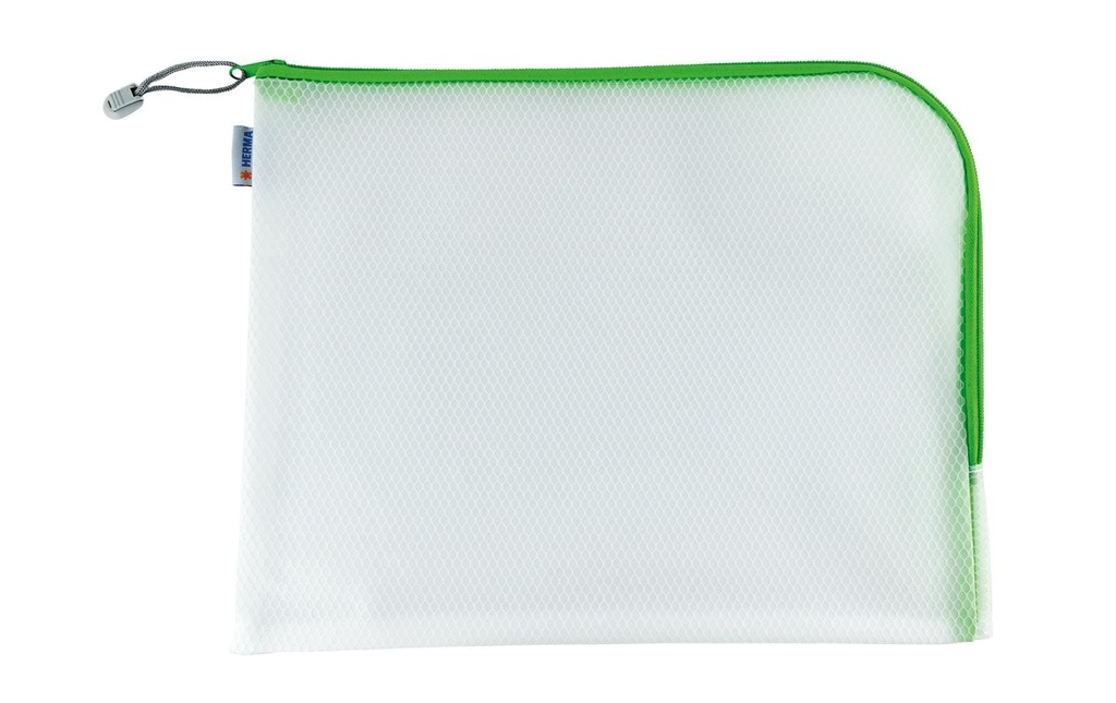 HERMA Pochette zippée 36x28 vert