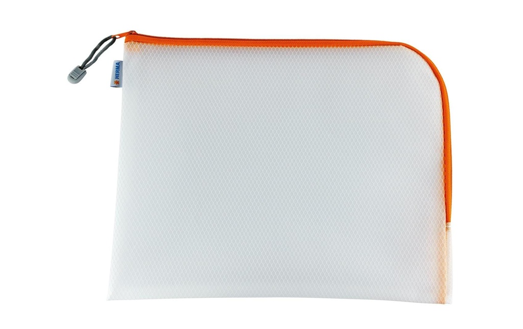 HERMA Pochette zippée 36x28 orange