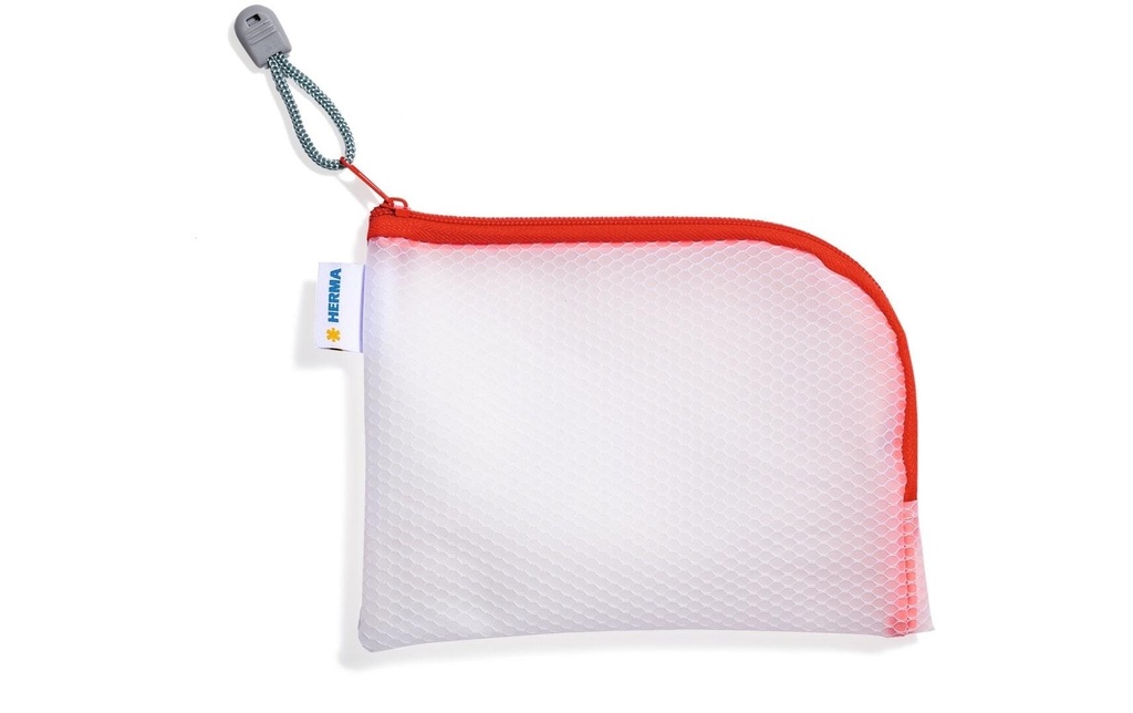 HERMA Pochette zippée 19x14 rouge
