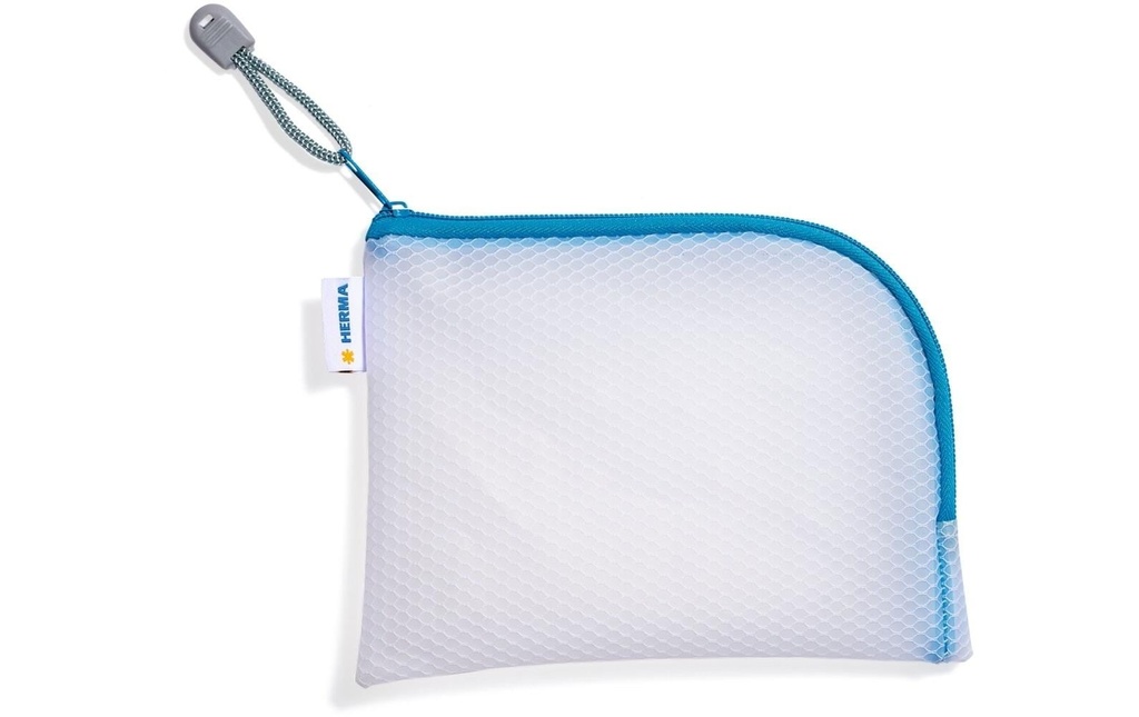 HERMA Pochette zippée 19x14 bleu