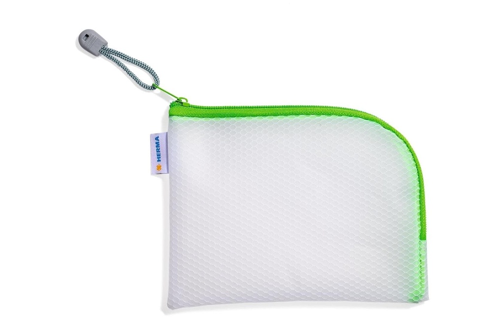 HERMA Pochette zippée 19x14 vert
