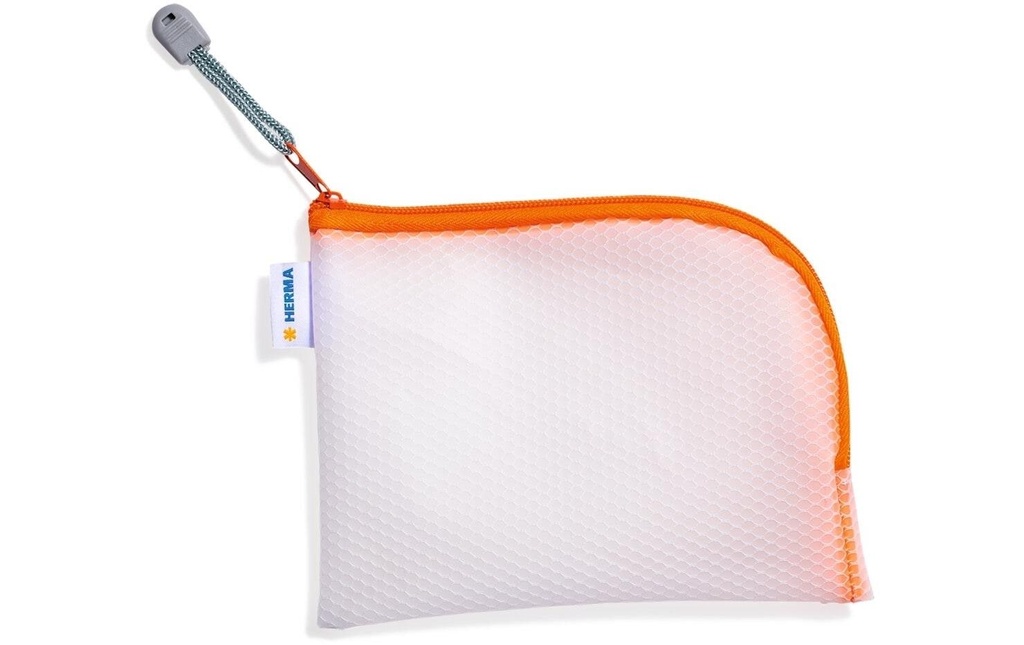 HERMA Pochette zippée 19x14 orange