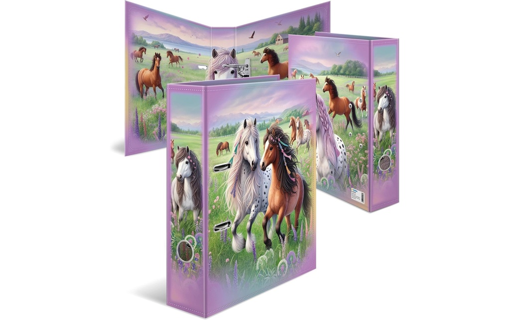 HERMA Classeur A4 70mm Monde cheval