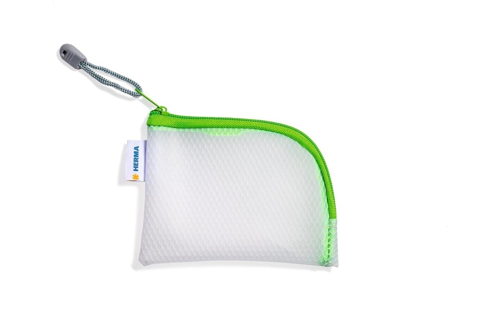 HERMA Pochette zippée 14x11 vert