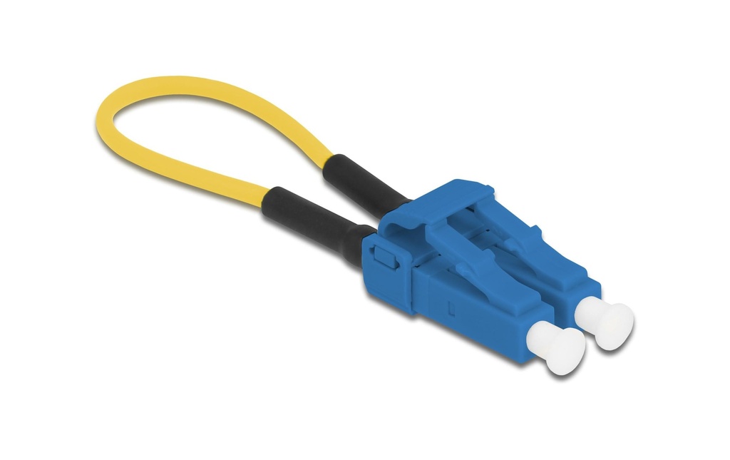 Delock Adaptateur à boucle de fibre optique Singlemode LC – LC, OS2, Duplex