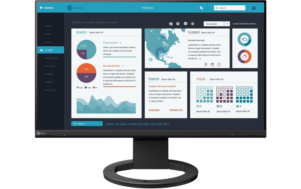 EIZO Moniteur EV2490 Swiss Edition 23.8 , 1920 x 1080 (Full HD)