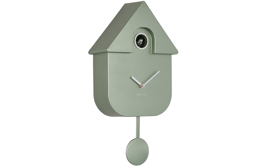KARLSSON Horloge murale Modern Cuckoo Metallic Jungle green