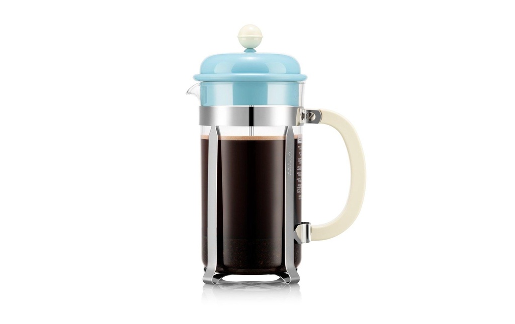 Bodum Cafetière Caffettiera 8 tasses, 1 l, Ice Blue